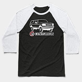 Ford Bronco Centurion w/tires, White Print Baseball T-Shirt